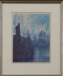 Jan Cerny Klatovsky - Charles Bridge and St. Nicholas Church