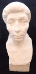 Large plaster bust of a woman