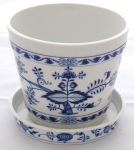 Meissen large flowerpot with bowl