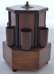 Cigar box and stand - toy machine with melody