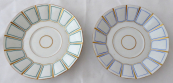 Green and blue gilded saucer - Klösterle