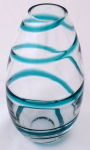 Vase with azure spiral