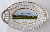 Porcelain small basket - Spa Velichovky