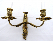 Rococo bronze wall lamp