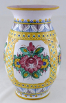Higher vase, flowers and ornament - Oldrich Urednicek, Tupesy
