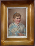 Max Brödel - Portrait of a girl with lace and jewellery