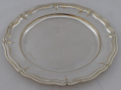Round silver plated tray - Frantisek Bibus