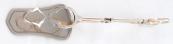 Silver pliers with engraved line