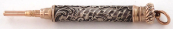 Silver and gold plated pencil with cartouche