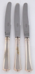 Three large silver knives - Solingen Rostfrei