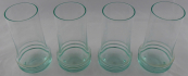 Four beryl glasses  - Moser, Bruno Morbelli