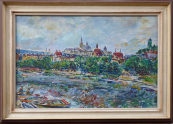 Frantisek Sorm - View of Prague Castle from the Vltava River