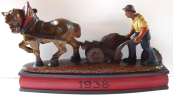 Man with horse ploughing