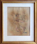 Klecka - Dancing couple in costumes, girl with naked breasts