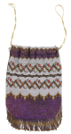 Antique bag made of glass beads