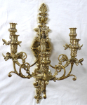Large massive castle wall lamp with dragon
