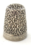 Silver decorated thimble