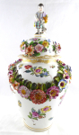 Porcelain luxury vase in Meissen style - Worcester, England