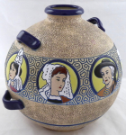 Large Art Nouveau vase with portraits - Imperial Amphora, Trnovany near Teplitz