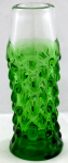 Clear and green vase with drops - Ladislav Palecek