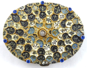Silver gilded box with enamels