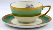Tea cup with green stripe - Rosenthal, Aida