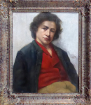 Maximilian Ludwig Lanninger - Seated Artistic Portrait 