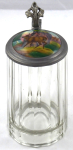 Tankard with painted porcelain lid