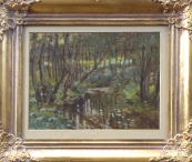 Art Nouveau pool with trees - Marak’s School