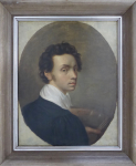 Empire portrait of the painter