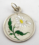 Silver pendant with daisy - Witzmann Leopold, Vienna