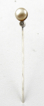 Silver pin with seed bead - Jablonec bijouterie