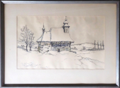 Černovický Josef M. (1906-1991) - Kostelík v závějích