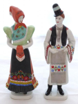 Young man and girl in Hungarian costume - Hollohaza