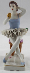 Sitting ballerina with mirror - Royal Dux